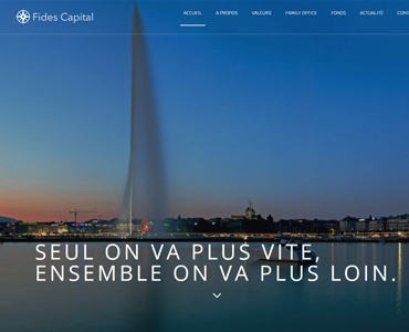 Website - Fides Capital | Projet Digital